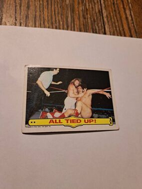 Vintage 1985 WWF All Tied Up WWF Card #27 Andre the Giant Big John Studd Topps